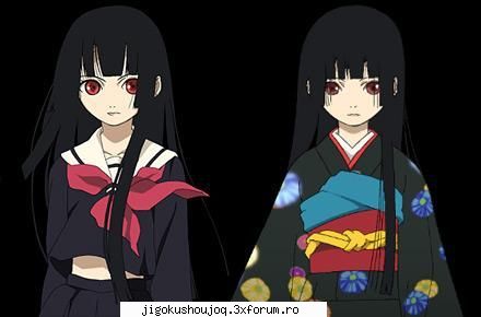 Personaje - Enma Ai. Ea este personajul central al seriei, cu - Jigoku Shoujo