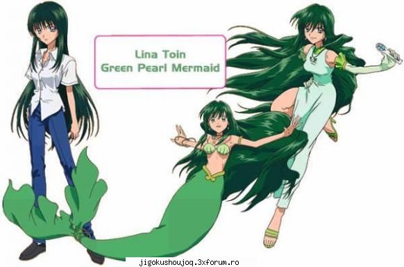 rina este o care vine din oceanul atlantic de nord.ca are păr lung de culoare verde �nchis